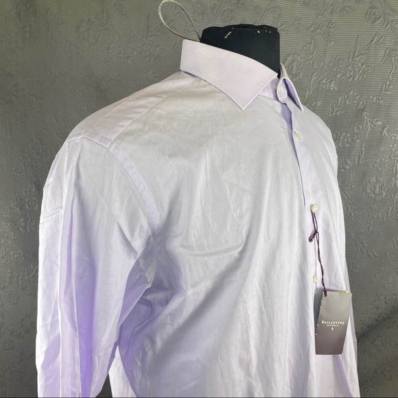Ballantyne Lilac Button Down Dress Shirt - 53 in - Picture 3 of 13